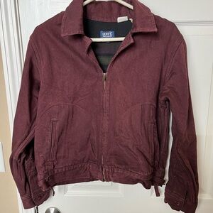 Levi's Women's Deep Red Jean Jacket Size Small
